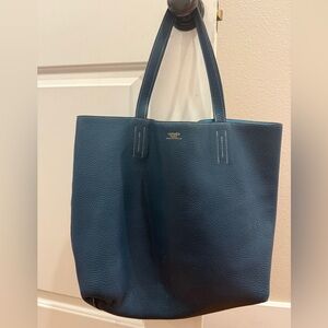 Hermès Clemence Double Sens 36 pebbled leather tote